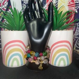 Real stone bracelets.